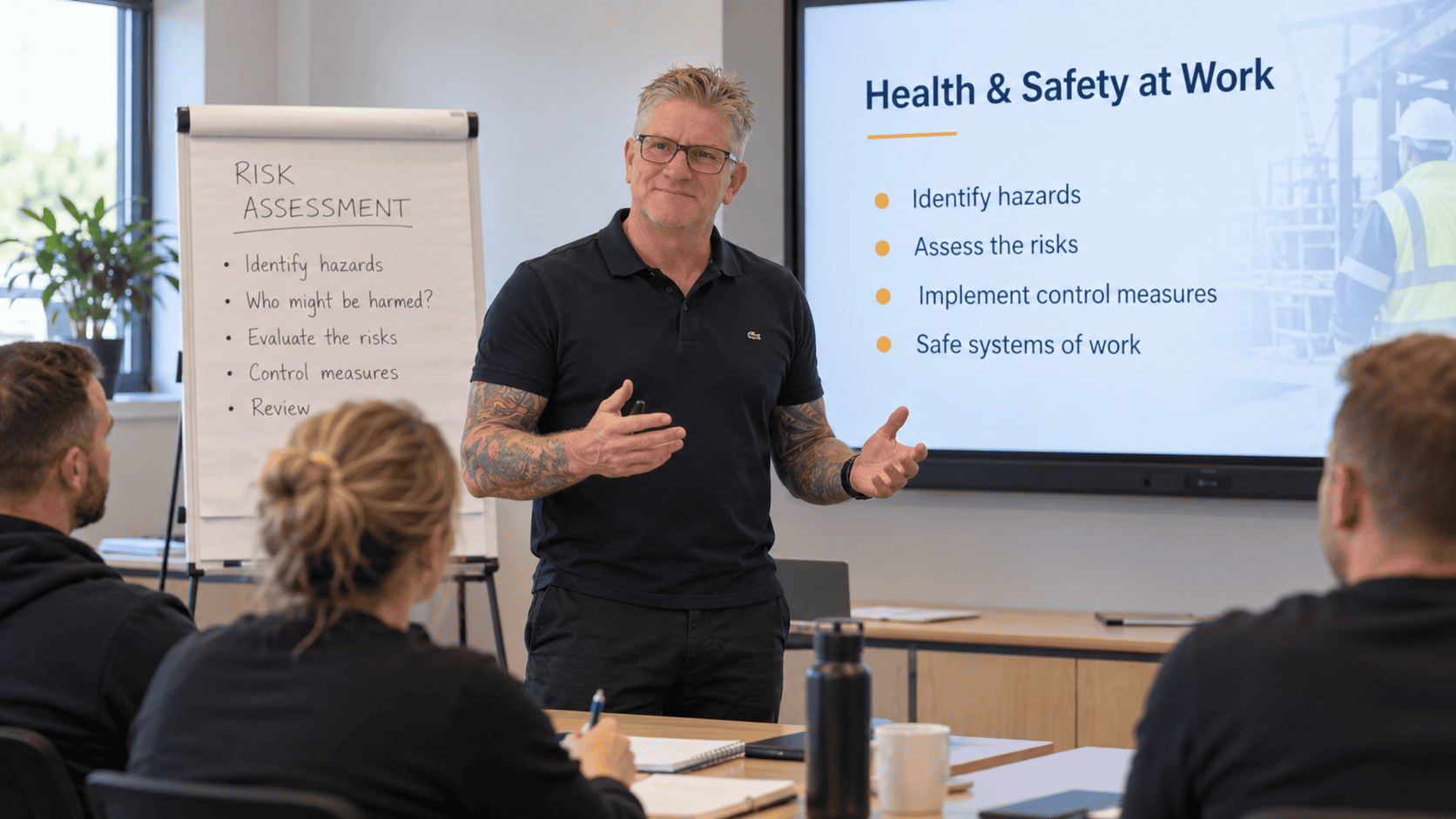Ian Barrett delivering practical workplace health and safety training to delegates at Safe Start Safety & Training