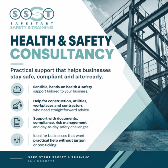 Safe Start health and safety consultancy services, including workplace compliance, risk management and practical safety support for UK businesses.