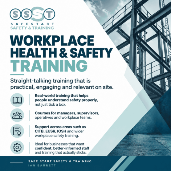 Safe Start workplace health and safety training, including CITB, EUSR and IOSH courses for construction workers, supervisors and businesses.